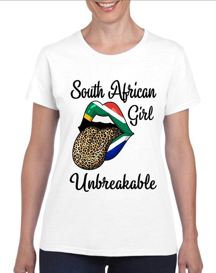 South African Girl Unbreakable Leopard T Shirt