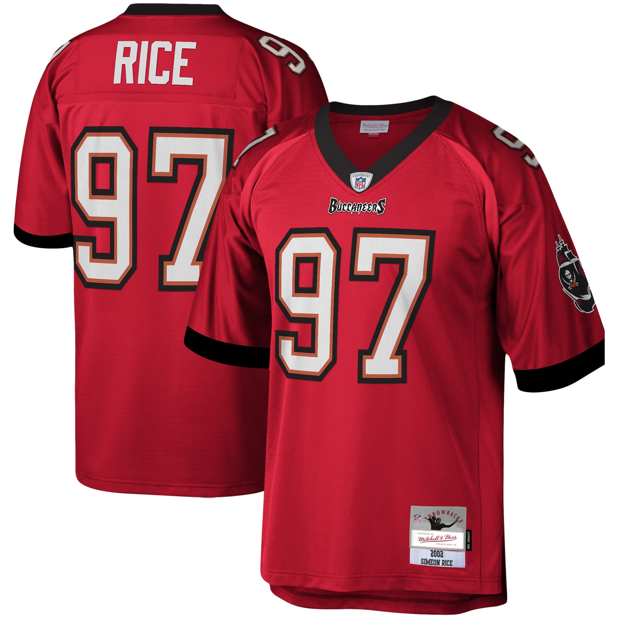 Simeon Rice Tampa Bay Buccaneers Mitchell & Ness Legacy Replica Jersey – Red