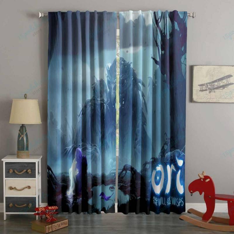 3D Printed Ori and the Will of the Wisps Style Custom Living Room Curtains