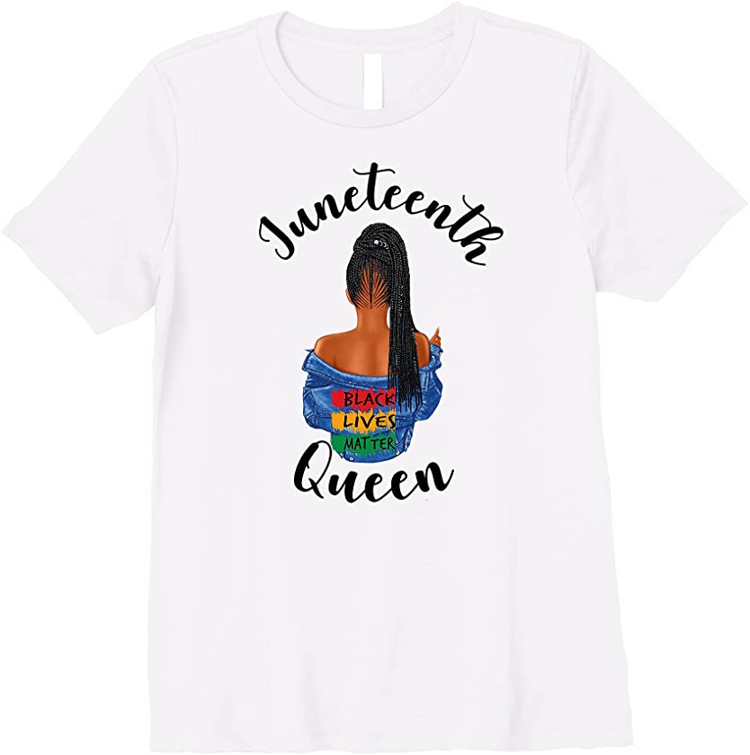 Womens Juneteenth Queen Black History Month Fist Black Power Premium T-Shirt