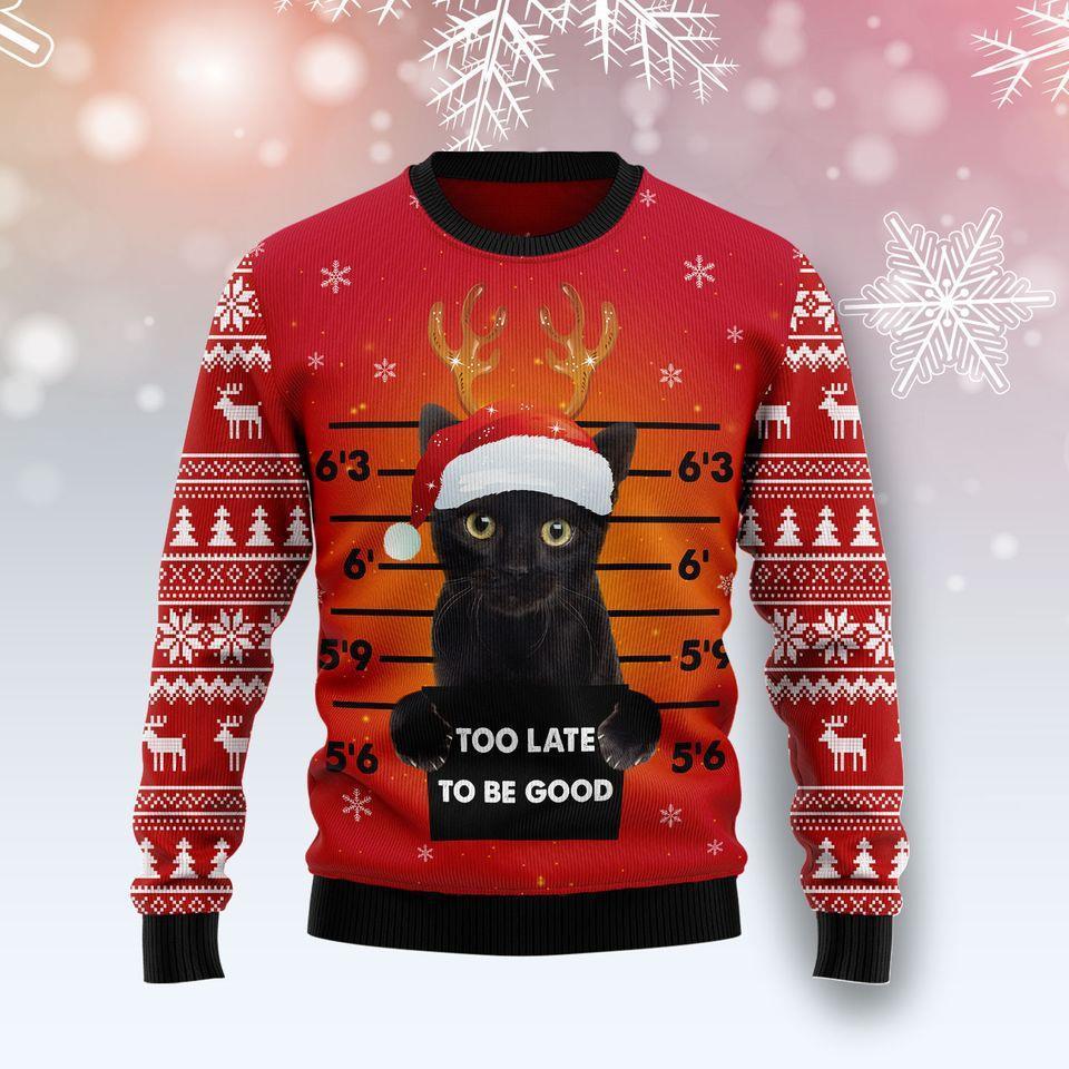 Cat Christmas Ugly Sweater | Unisex | Full Size | Adult | Colorful | US1399