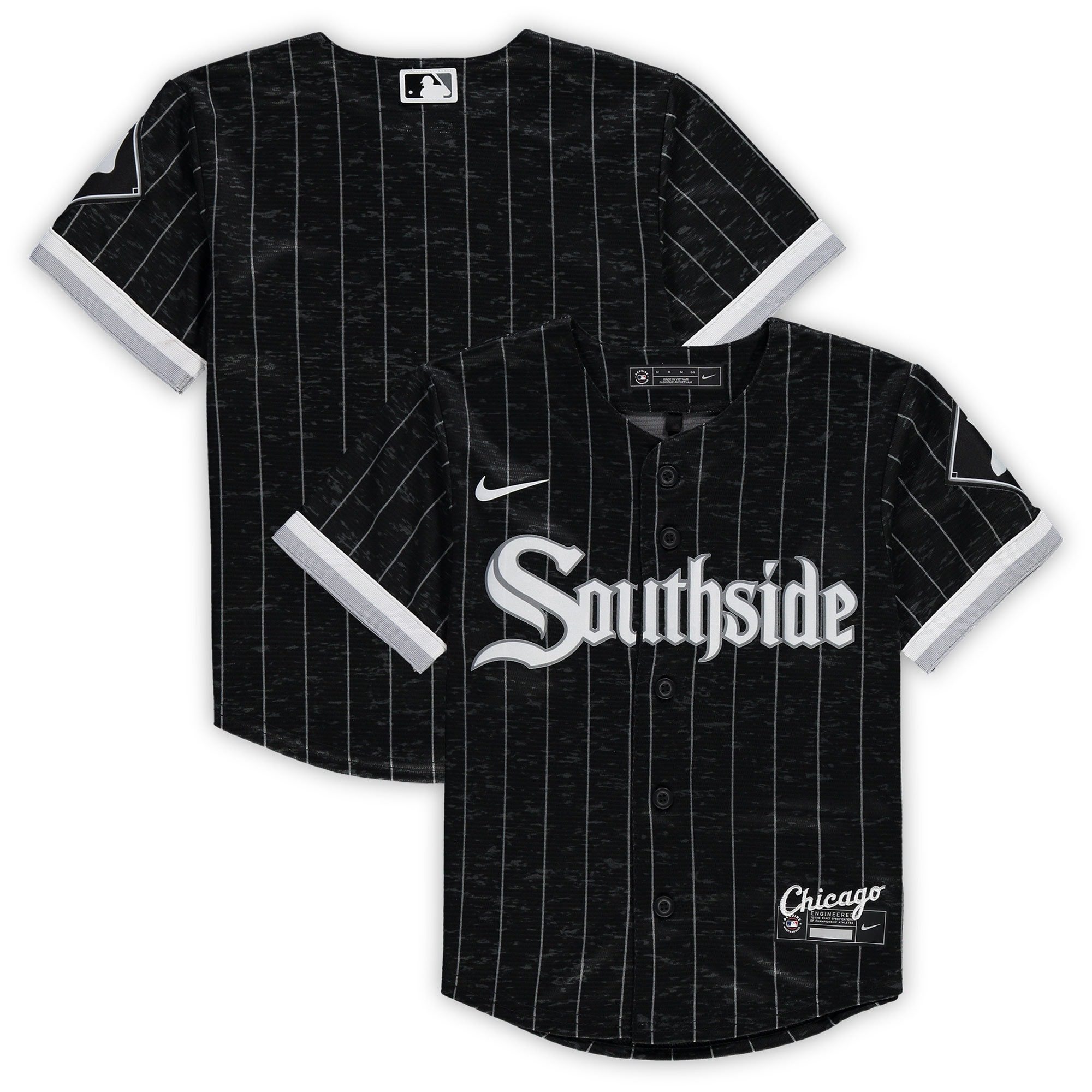 Chicago White Sox Preschool 2021 MLB City Connect Replica Team Jersey – Black/gray MLB