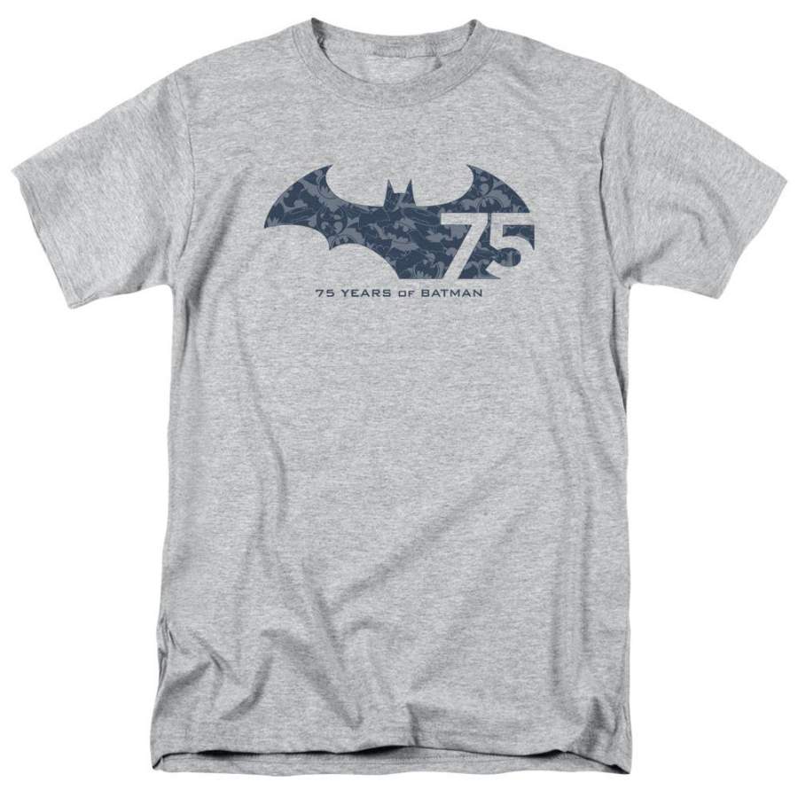 Batman 75 Year Collage Men’s 18/1 Cotton Short-Sleeve T-Shirt