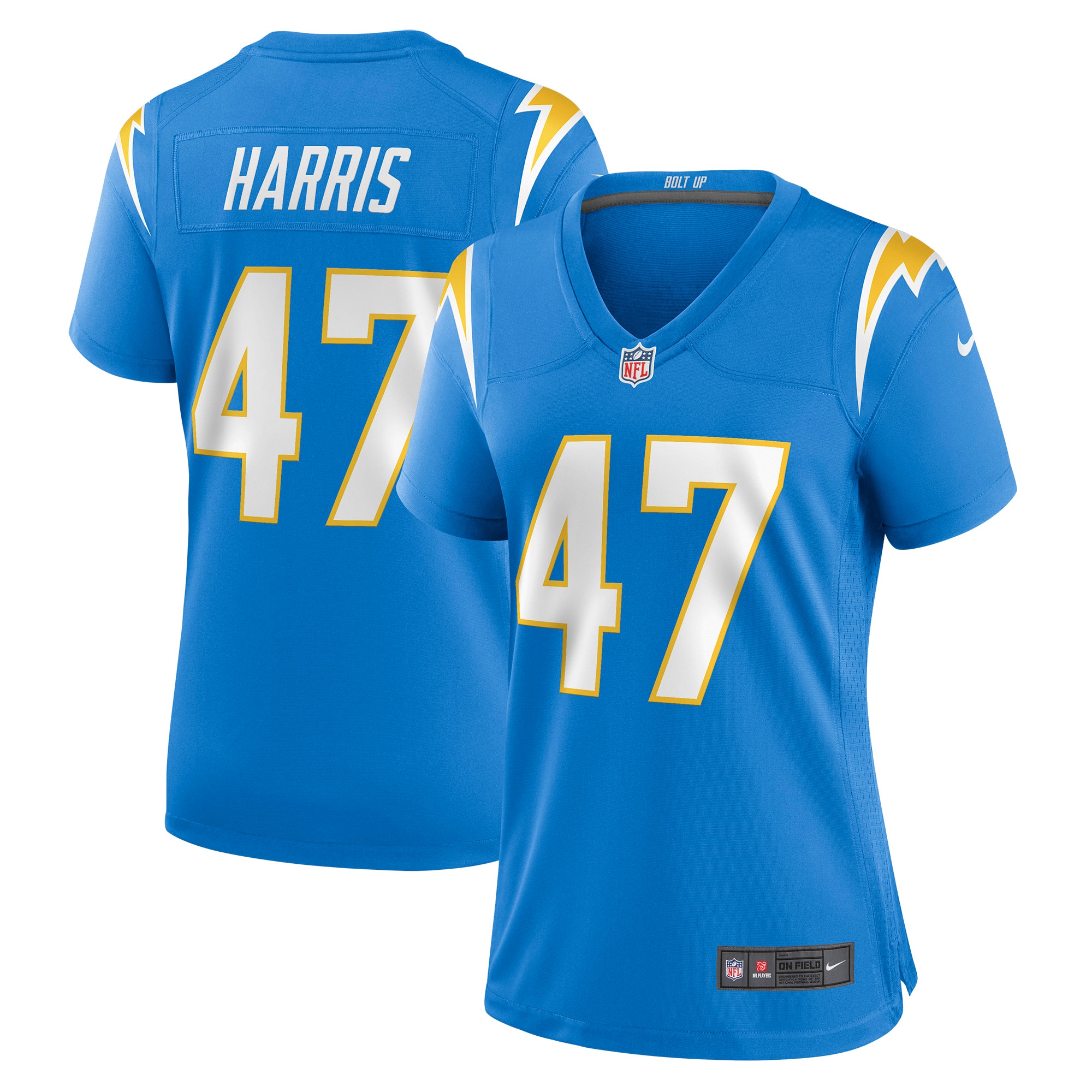 Josh Harris Los Angeles Chargers Women's Game Jersey – Powder Blue