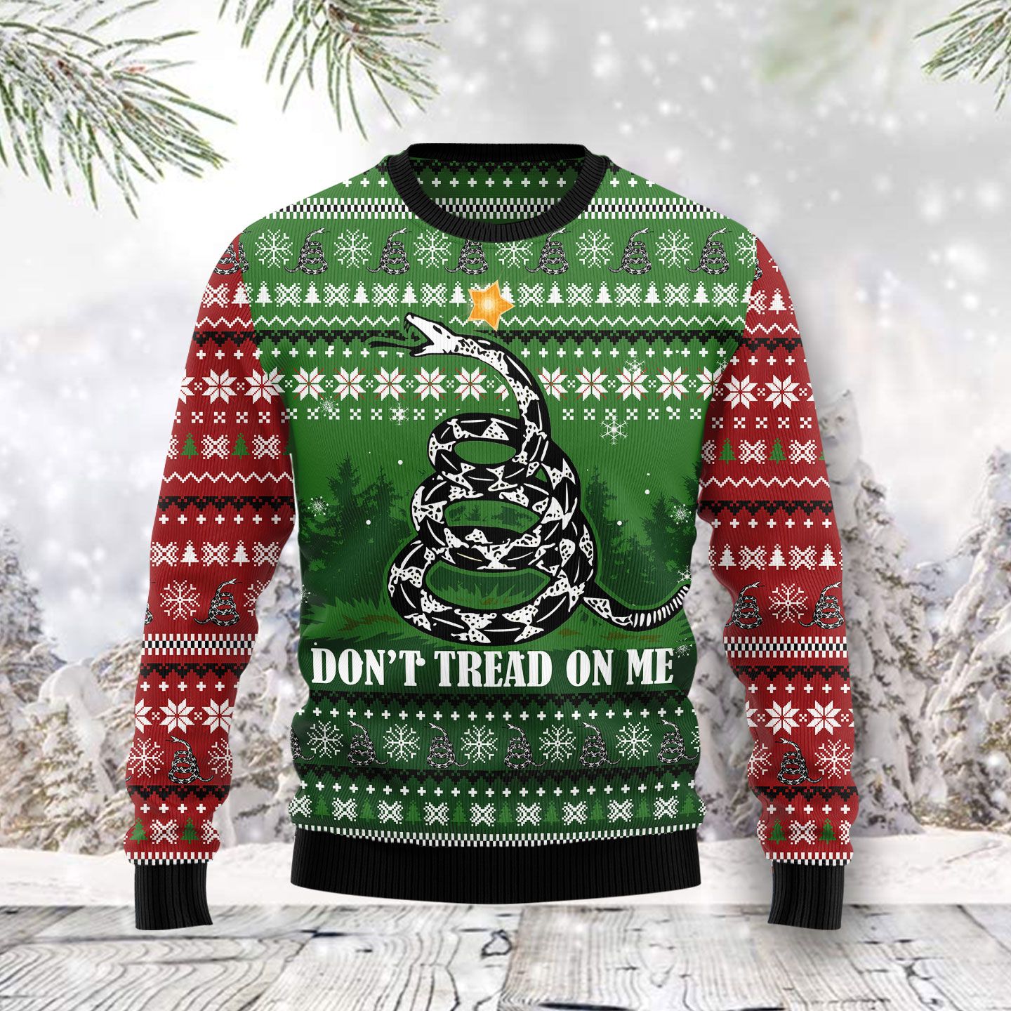 Snake Don‘t Tread On Me TY0312 Ugly Christmas Sweater