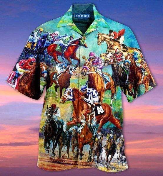 Beach Shirt Amazing Horse Race Unisex Hawaii Aloha Hawaii For Men Women Ha63549