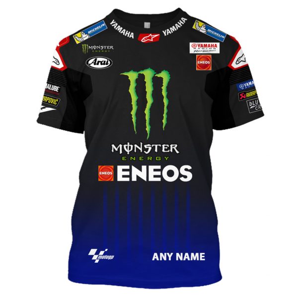 Yamaha Monster Energy Personalized Name Unisex Tshirt All Over Printed Unisex Tshirt Us Size