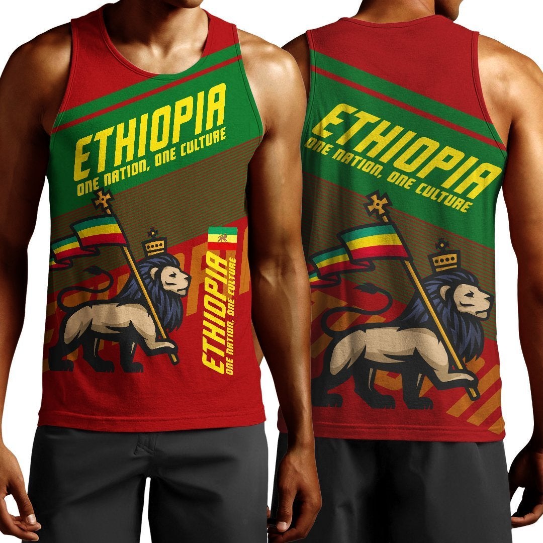 African Tank Top – Lion Of Judah Ethiopia – Fifth Style