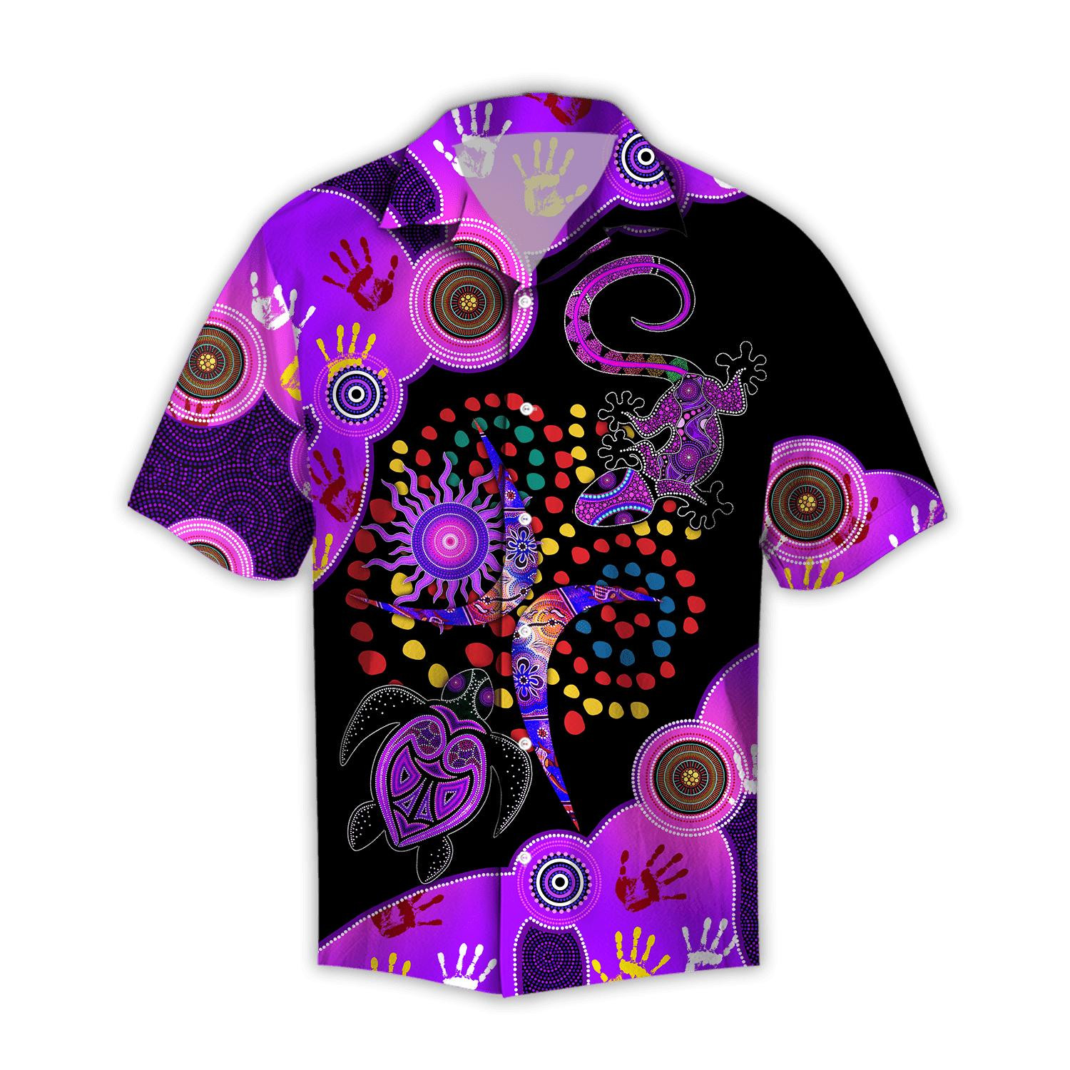 Aboriginal Naidoc Turtle Lizard Hawaii Shirts Dh Ha55468