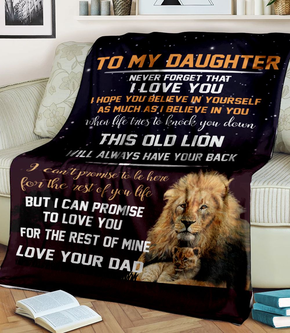 To my daughter never forget that Fleece Blanket