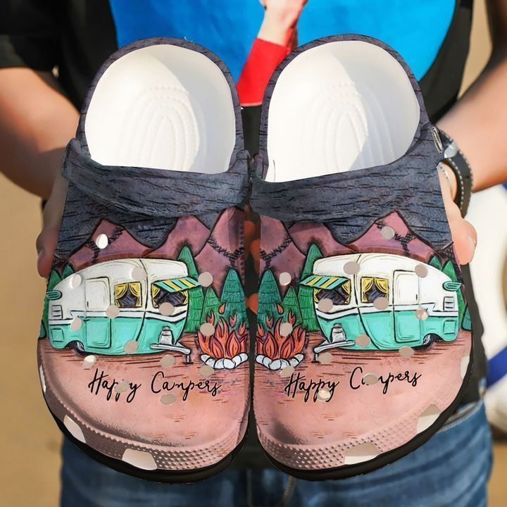 Camping Personalized I Love Clog Shoes