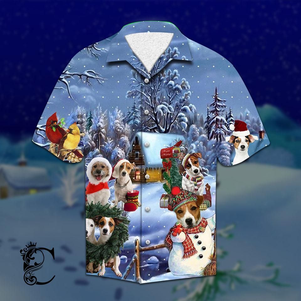 Beach Shirt Find Jack Russell Christmas Hawaiian Shirt- Chillicothemall