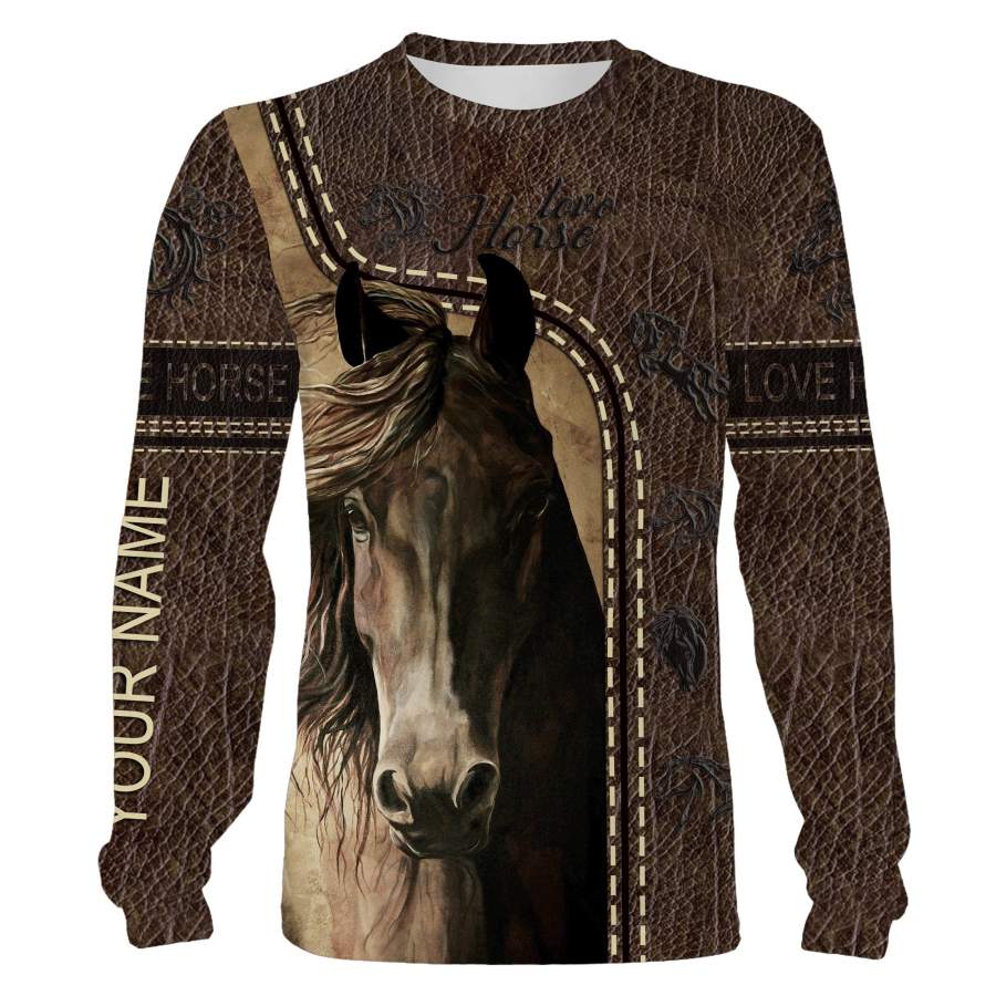 Personalized love Horse full printing Sweatshirt, Hoodie, Zip up Hoodie, T-shirt – Gift ideas for Horse lovers Men, Women and Kid – FSD736