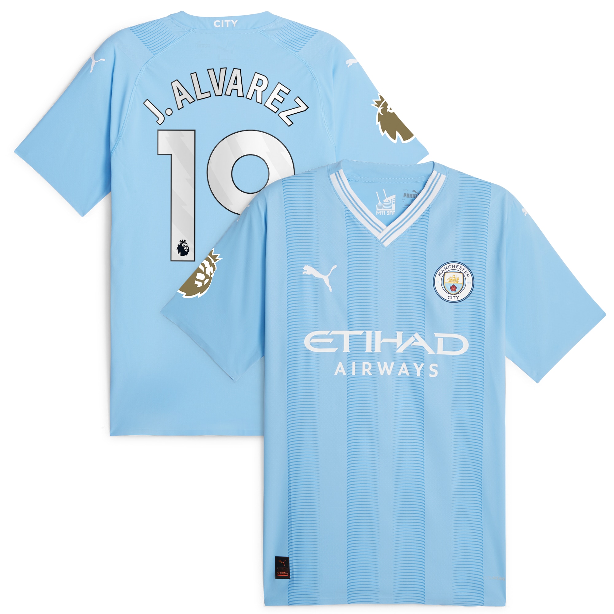 Julián Álvarez Manchester City 2023/24 Home Authentic Player Jersey – Sky Blue