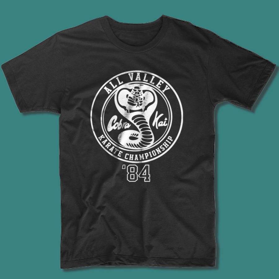 Cobra Kai Karate Championship Vintage Retro Ringer Style Men’S T Shirt