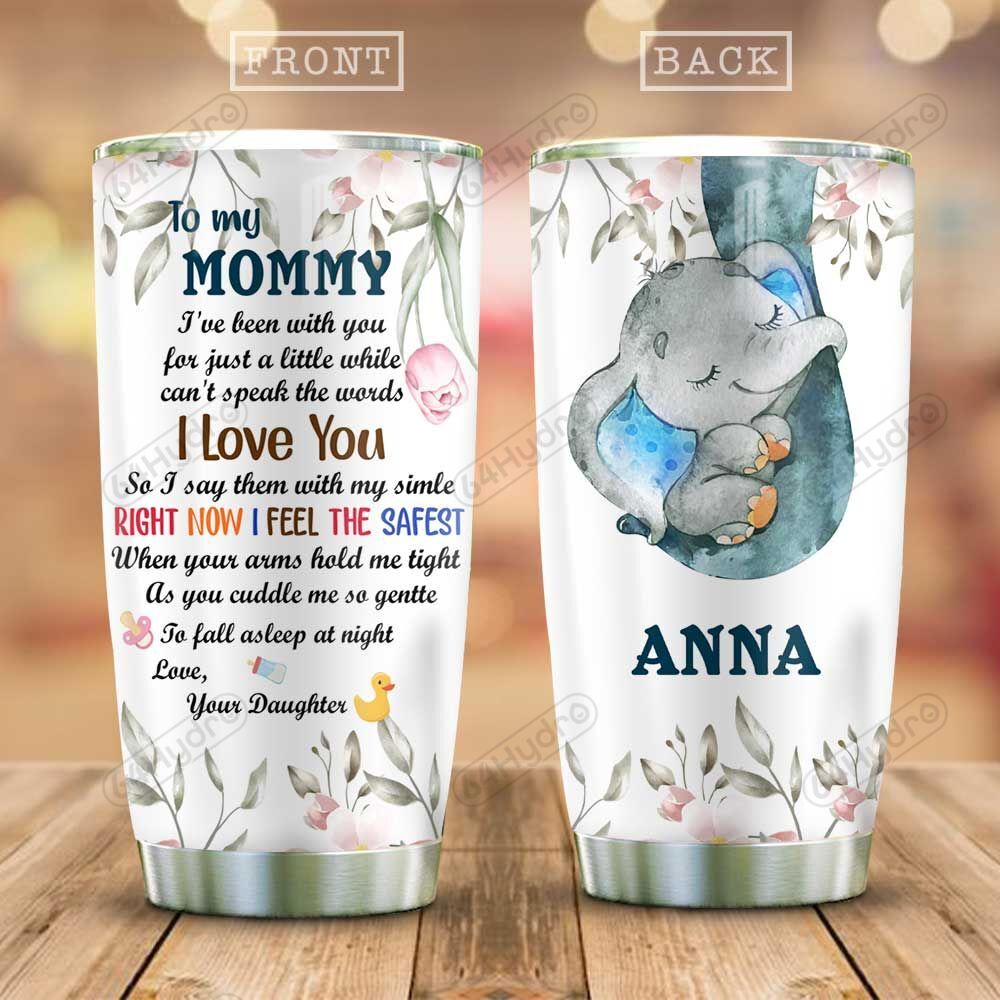 The First Mother Day Elephant Personalized KD2 HAL0803002Z Stainless Steel Tumbler