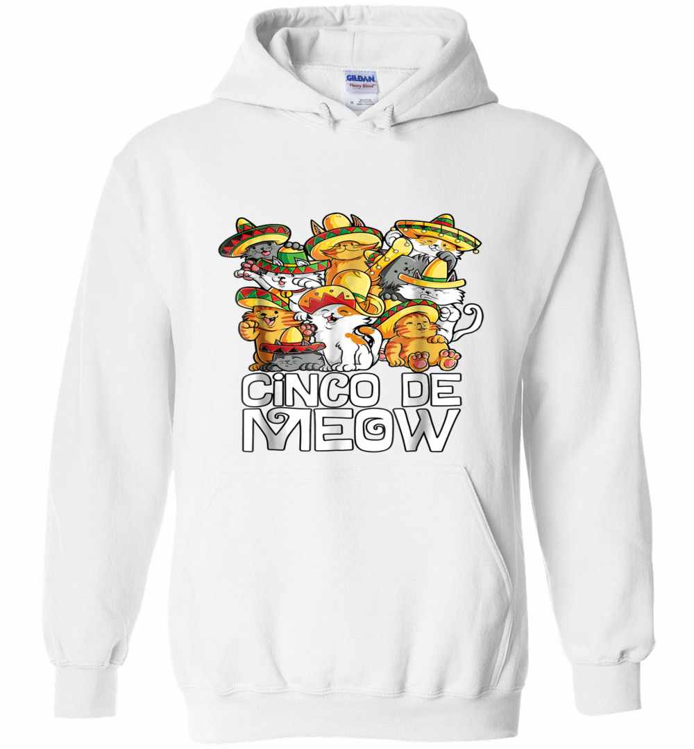 Cinco De Meow Mayo Kitty Kitten Kids Cat Sombrero Hoodies