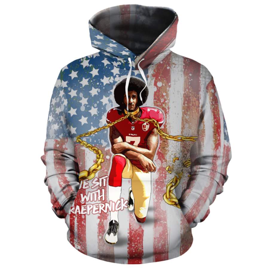 We Sit With Kaepernick All-over Hoodie