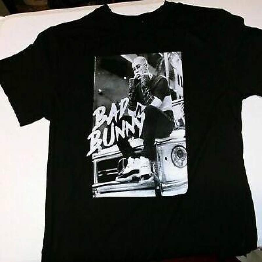 Bad Bunny Concert Tour Black T-shirt