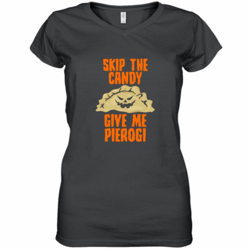 Skip The Candy Give Me Period Halloween Shirt Women's V-Neck T-Shirt