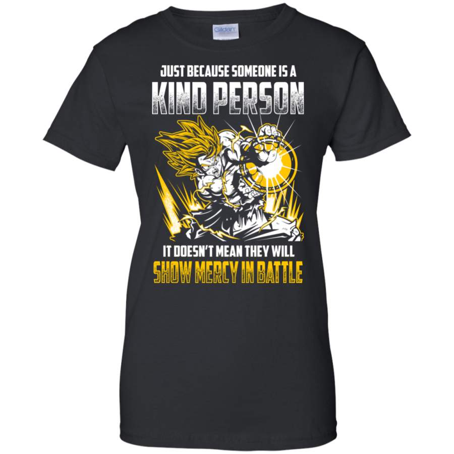 AGR Dragon Ball Z Shirts Women’s Goku Vegeta Super Saiyan Show Mercy In Battle T-Shirts