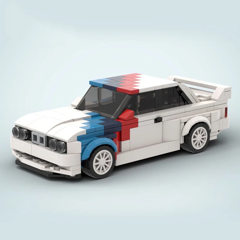 Bricklink MOC Technical Car M3 E30 Racing Speed champion Sportscar Creative Expert Building Blcoks Bricks Toys For Children Gift alx
