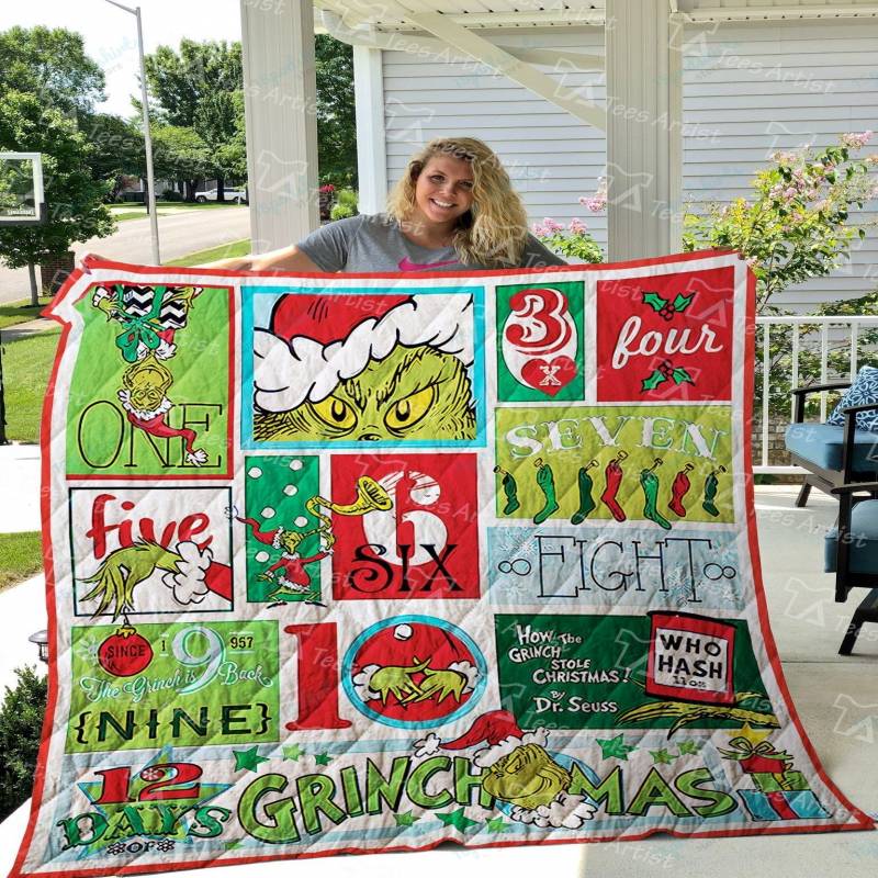 Grinch Quilt Blanket 01359