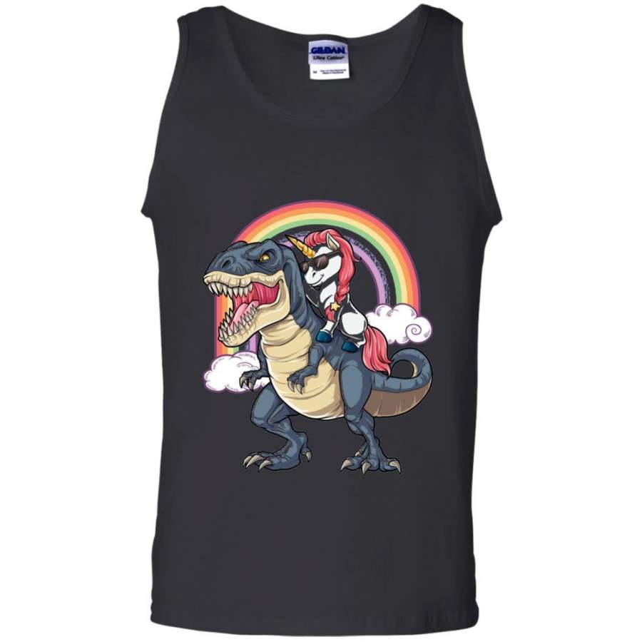 Unicorn Riding Dinosaur Shirt Unicorns Rainbow