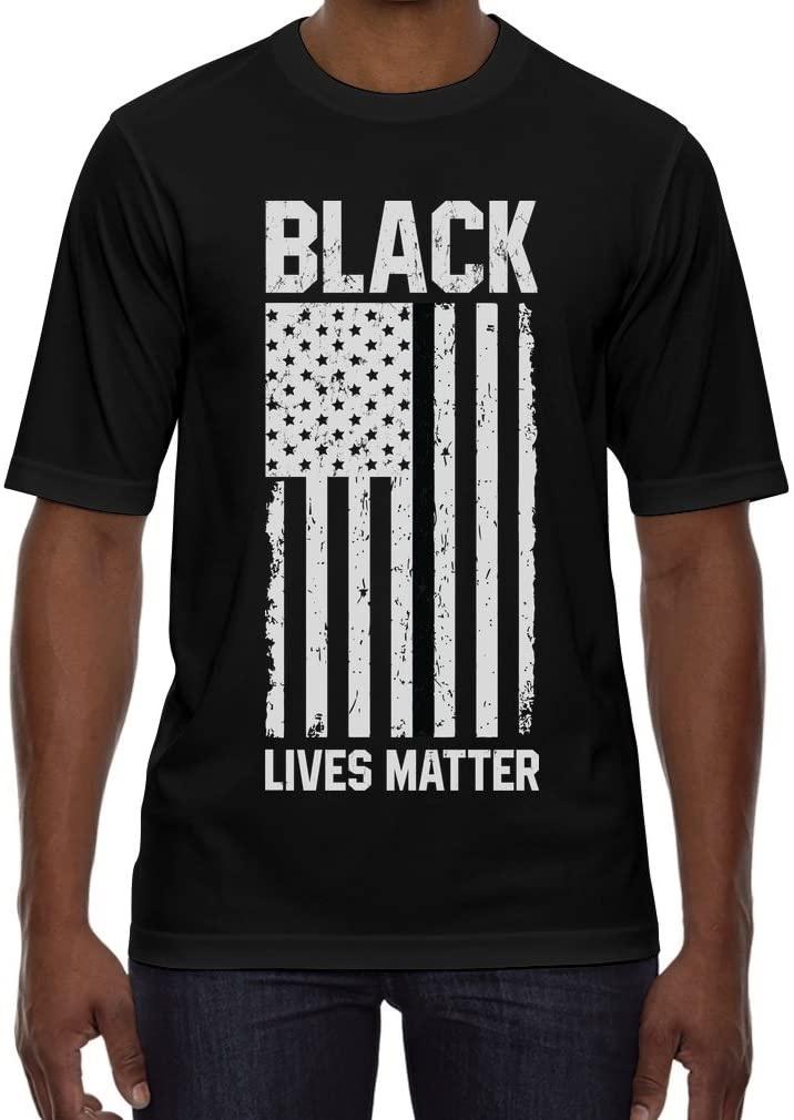 Black Lives Matter – Thin Black Line U.S Flag Civil Rights T-Shirt