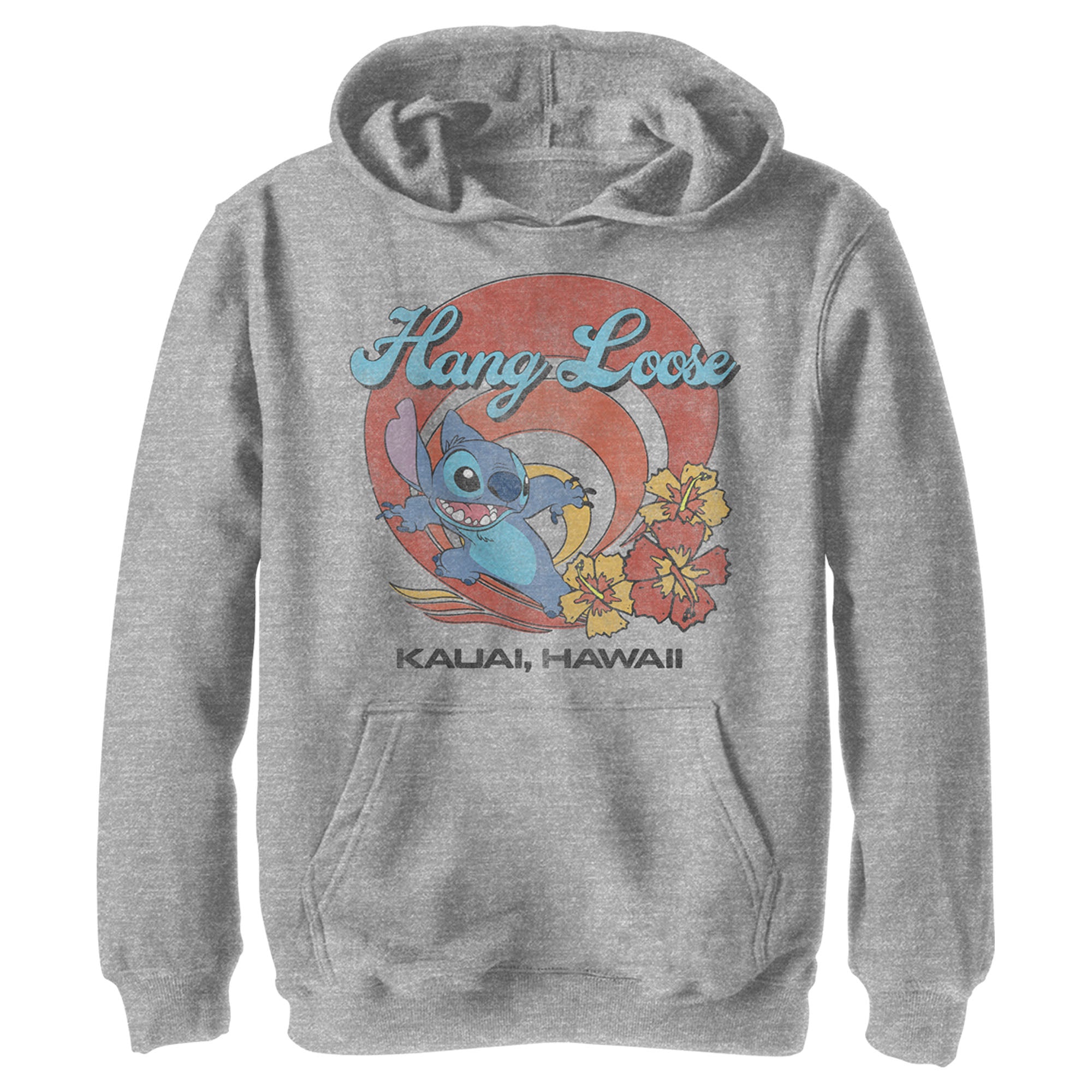 Boy’S Lilo & Stitch Hang Loose Kauai Hawaii Pull Over Hoodie