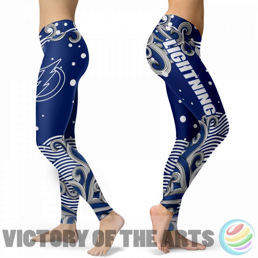 Great Summer With Wave Tampa Bay Lightning Leggings