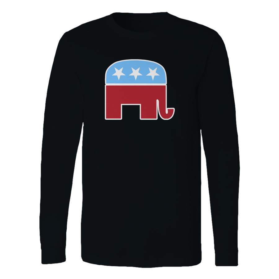 Republican Elephant Symbol Long Sleeve T-Shirt