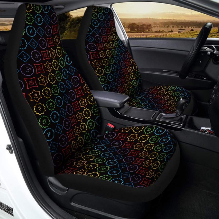 Reiki And The Seven Chakras Print Universal Fit Car Seat Covers