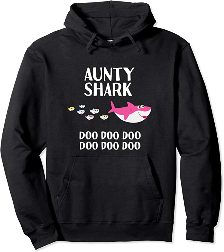 Aunty Shark Doo Doo For Aunt Mother’s Day Christmas Niece Pullover Hoodie