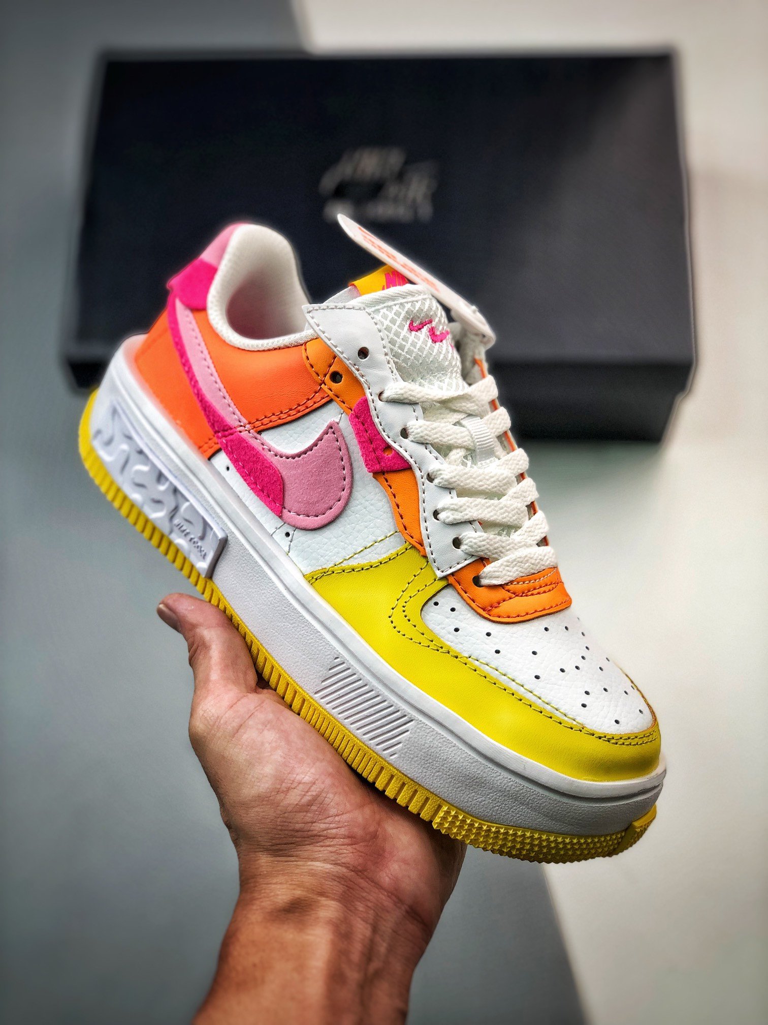 Nike Air Force 1 Fontanka White Yellow Pink DX2675-100 5340607