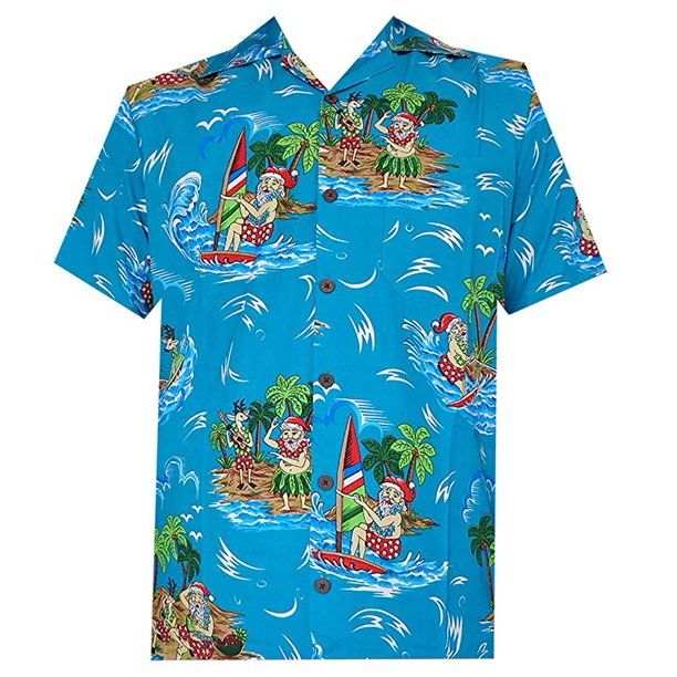 Santa Blue Awesome Design Hawaii Shirt Ha53735