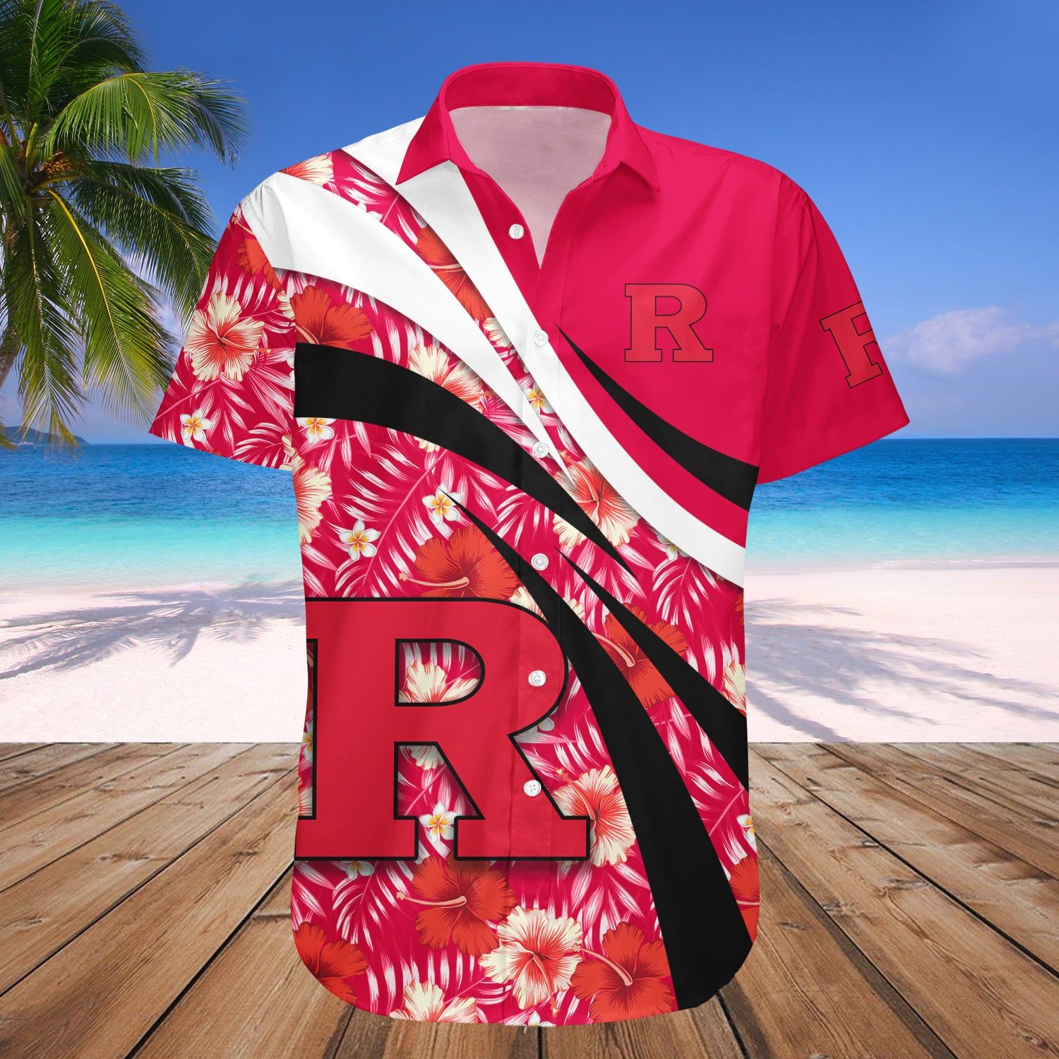 Rutgers Scarlet Knights Hawaii Shirt Hibiscus Sport Style – NCCA