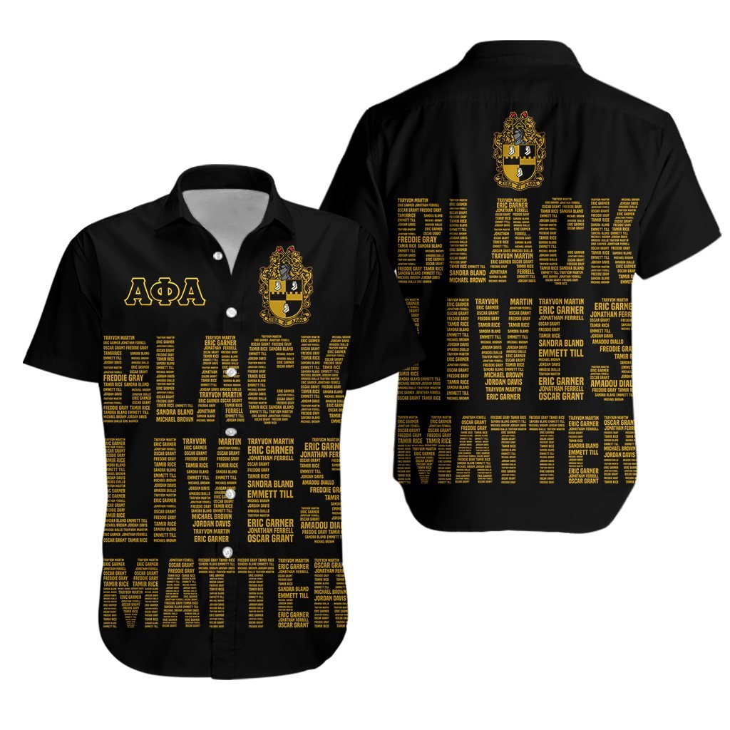 Alpha Phi Alpha Fraternity Hawaiian Shirt Black Lives Matter Lt8