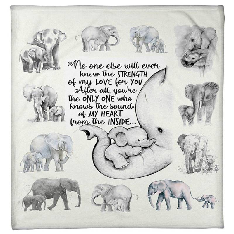 Elephant- The Strength Of My Love For You Fleece Blanket