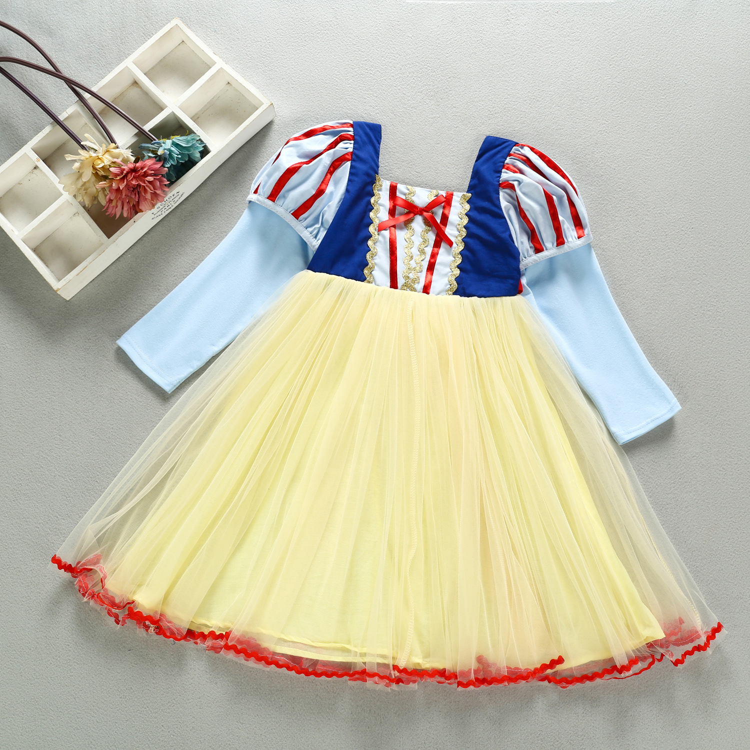 2020 NEW Kids Girls Snow White Cosplay Dress for Halloween Party Costume Snow White Princess Girls Dress Halloween Gifts dress alx