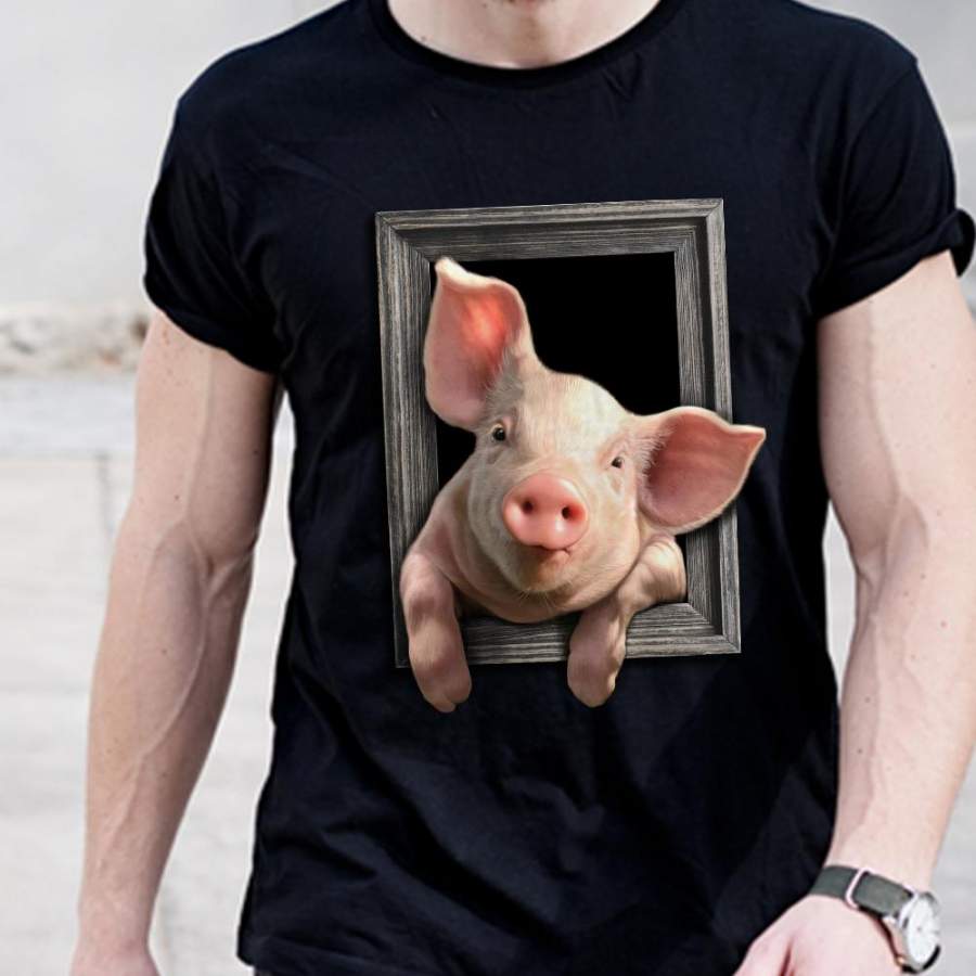 Pig Frame T Shirt MY206 81O36