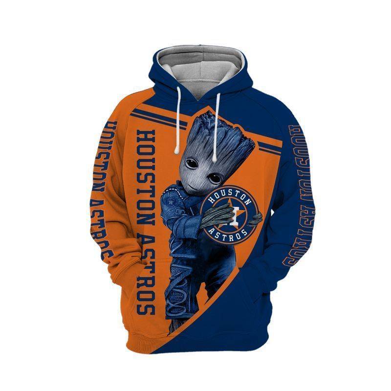 Houston Astros Groot Hoodie/Zip Hoodie 3D Full Printed High Quality