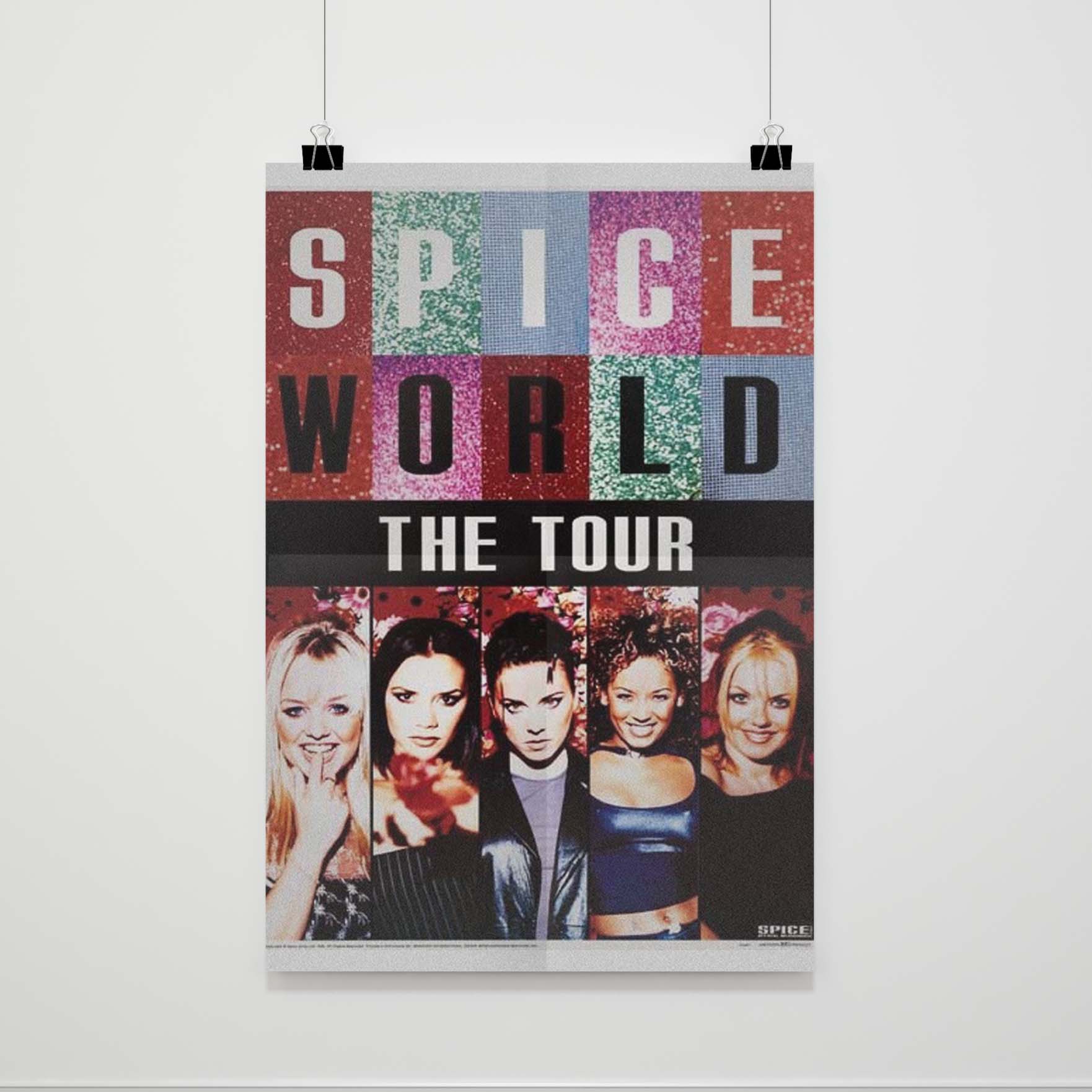 Spice Girls Spiceworld Tour 1998 Poster Poster Art Design 