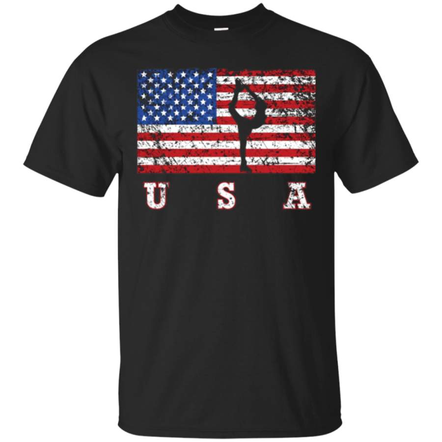 AGR American Flag Figure Skating T Shirt, Usa Gift, Skate Team