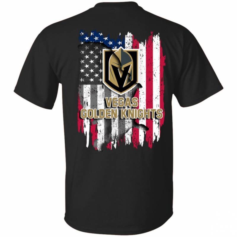 Vegas Golden Knights American Flag Hockey For Fan 4th July T-Shirt