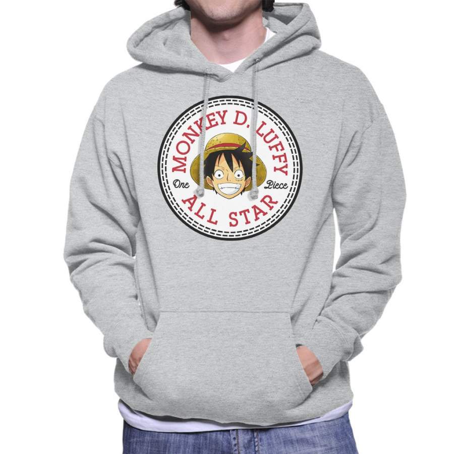 Monkey D Luffy One Piece Converse All Star Men’s Hooded Sweatshirt