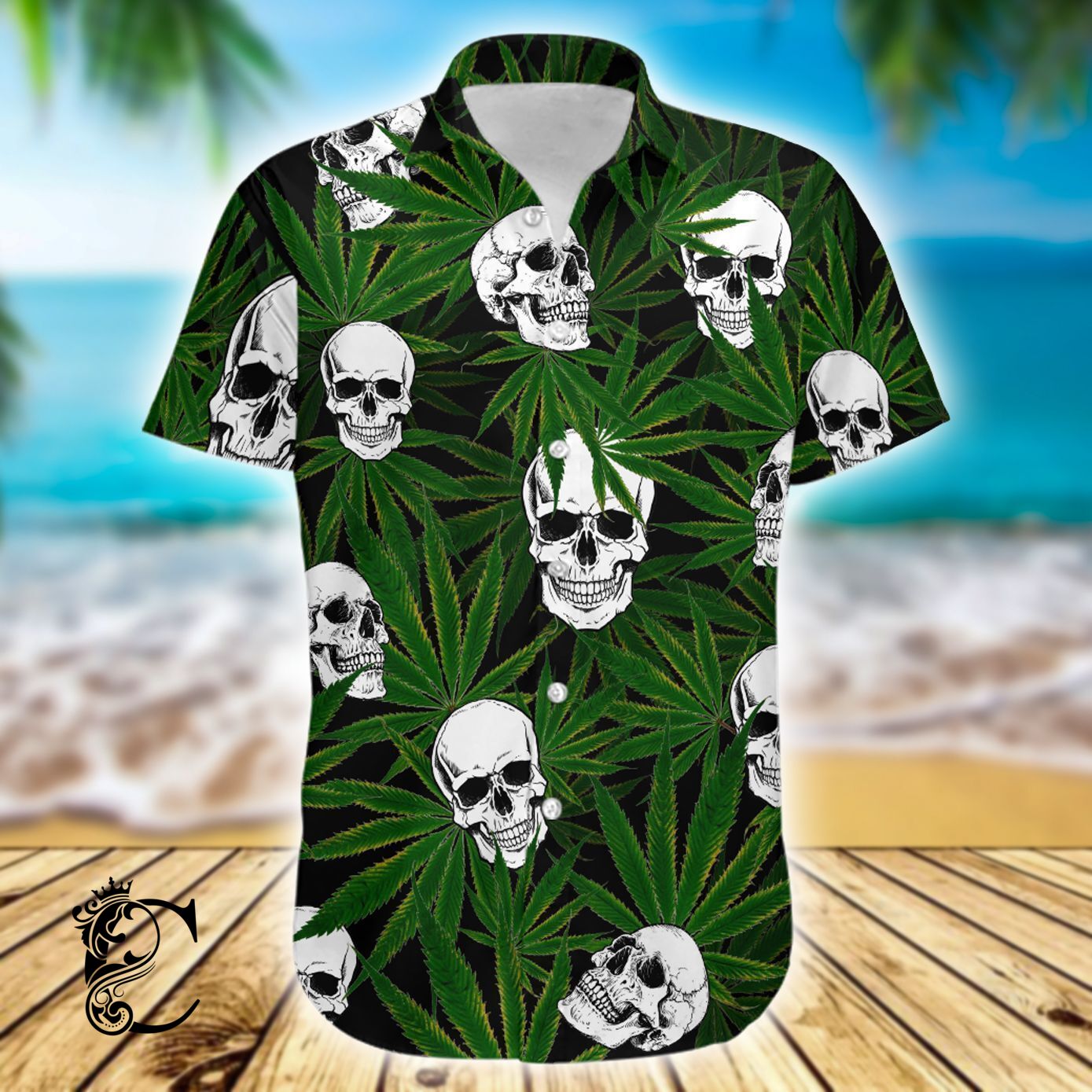 Beach Shirt Buy Weed Skull – Hawaiian Shirt – Td338- Chillicothemall