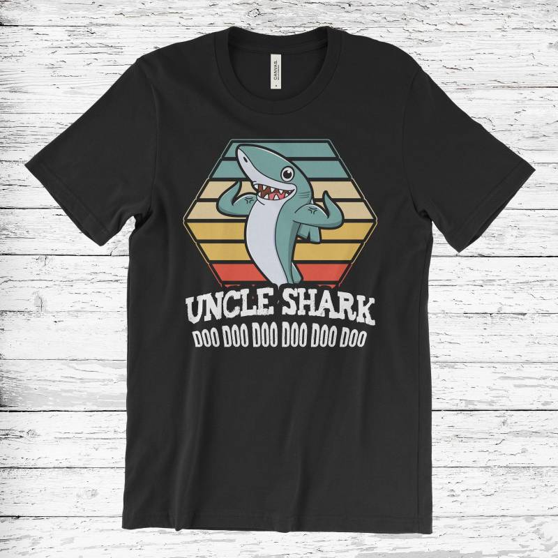 Crushtee Uncle Shark T Shirt, Grandpa Shark, Daddy Shark Shirt, Aunt Shark, Sister Shark, Brother Shark, Grandma Shark, Baby Shark, Mommy Shark Shirt Long Sleeve Hoodie