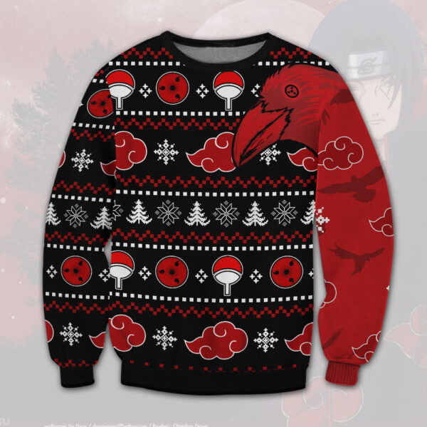 Akatsuki Itachi Symbolic Crows Naruto Christmas Sweater Pr941878Vko