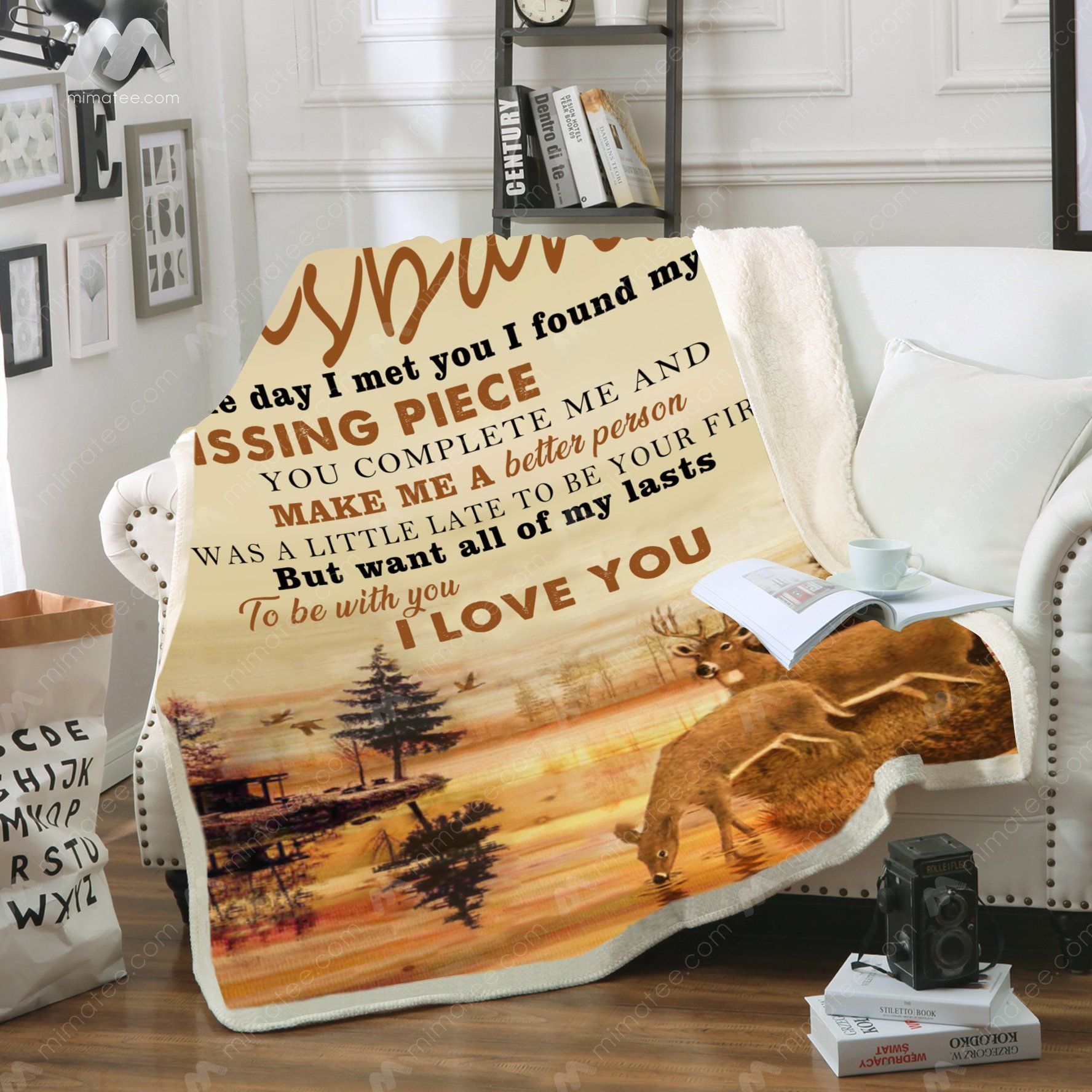 To My Husband I Was A Little Late To Be Your First But Want All Of My Lasts To Be With You – Graphic Design – Fleece Blanket